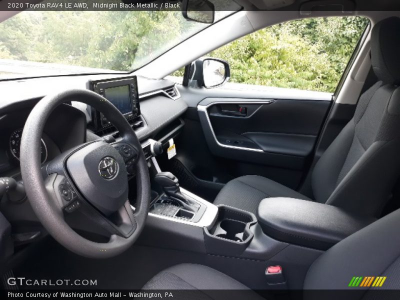 Midnight Black Metallic / Black 2020 Toyota RAV4 LE AWD