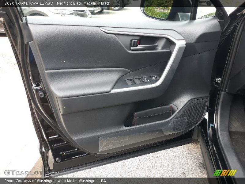 Midnight Black Metallic / Black 2020 Toyota RAV4 LE AWD
