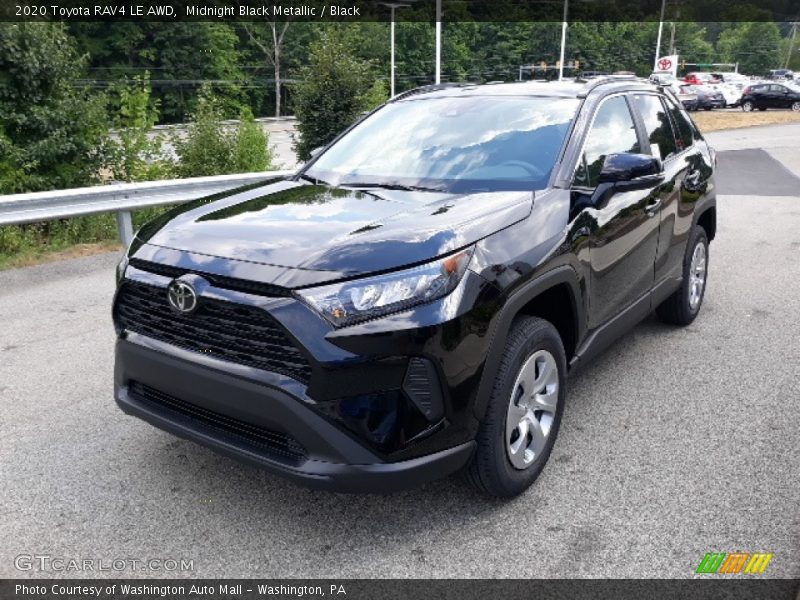 Midnight Black Metallic / Black 2020 Toyota RAV4 LE AWD