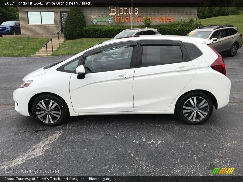 White Orchid Pearl / Black 2017 Honda Fit EX-L