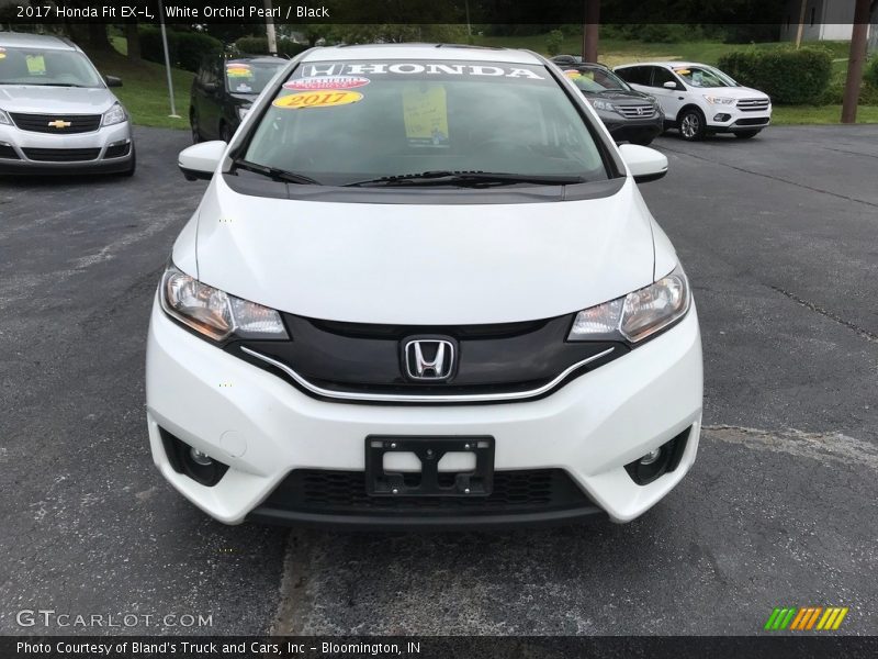 White Orchid Pearl / Black 2017 Honda Fit EX-L