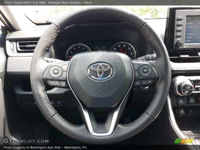 Midnight Black Metallic / Black 2020 Toyota RAV4 XLE AWD