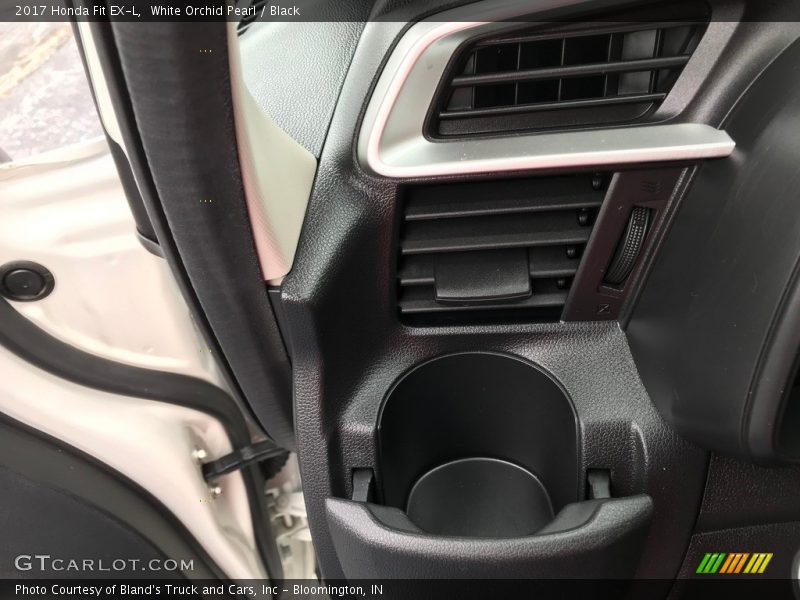 White Orchid Pearl / Black 2017 Honda Fit EX-L
