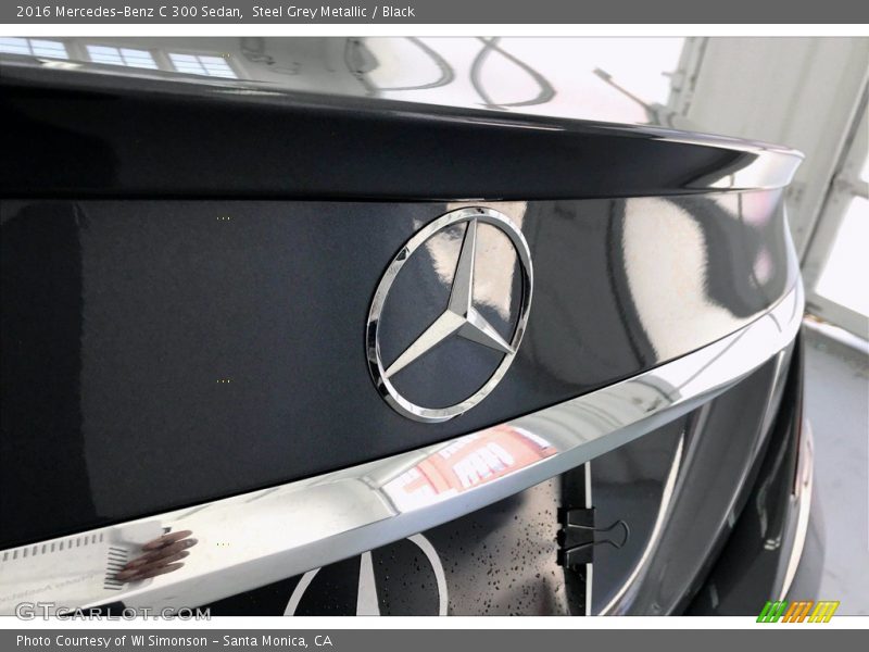 Steel Grey Metallic / Black 2016 Mercedes-Benz C 300 Sedan