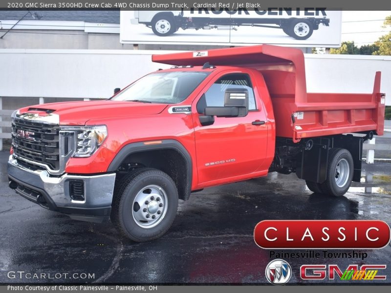 Cardinal Red / Jet Black 2020 GMC Sierra 3500HD Crew Cab 4WD Chassis Dump Truck