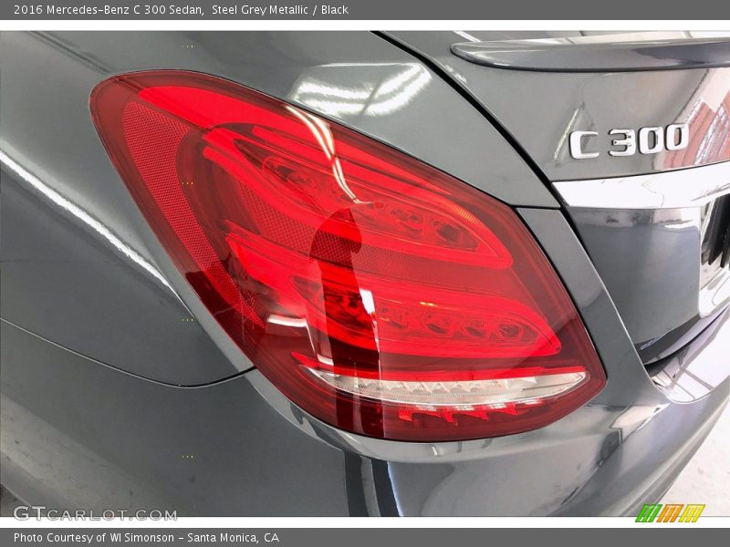 Steel Grey Metallic / Black 2016 Mercedes-Benz C 300 Sedan