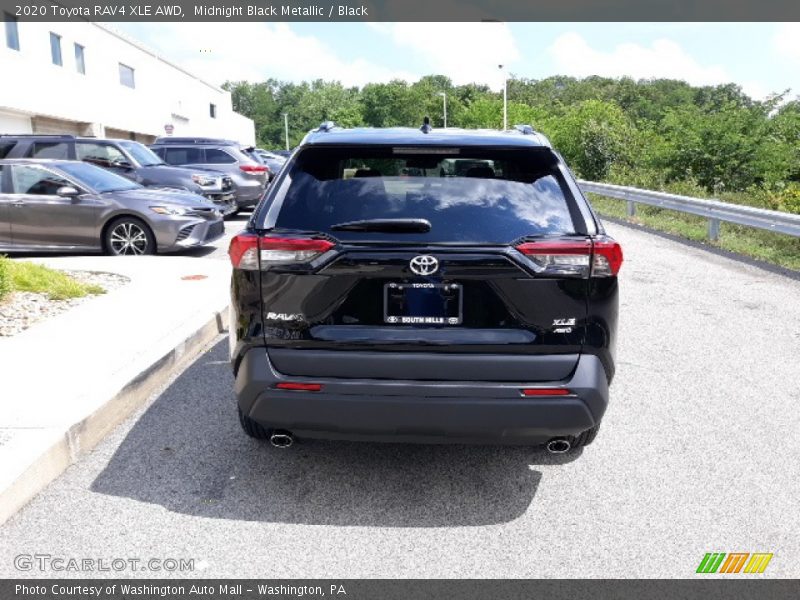 Midnight Black Metallic / Black 2020 Toyota RAV4 XLE AWD