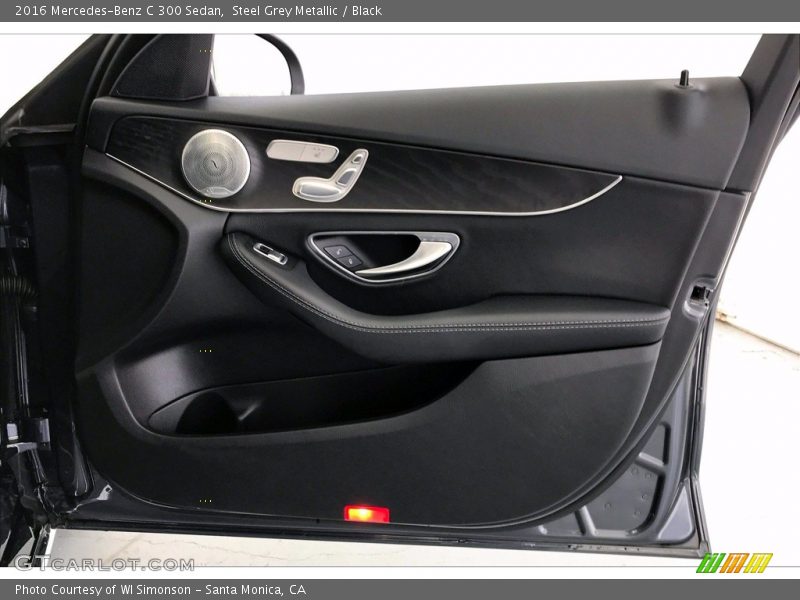 Steel Grey Metallic / Black 2016 Mercedes-Benz C 300 Sedan