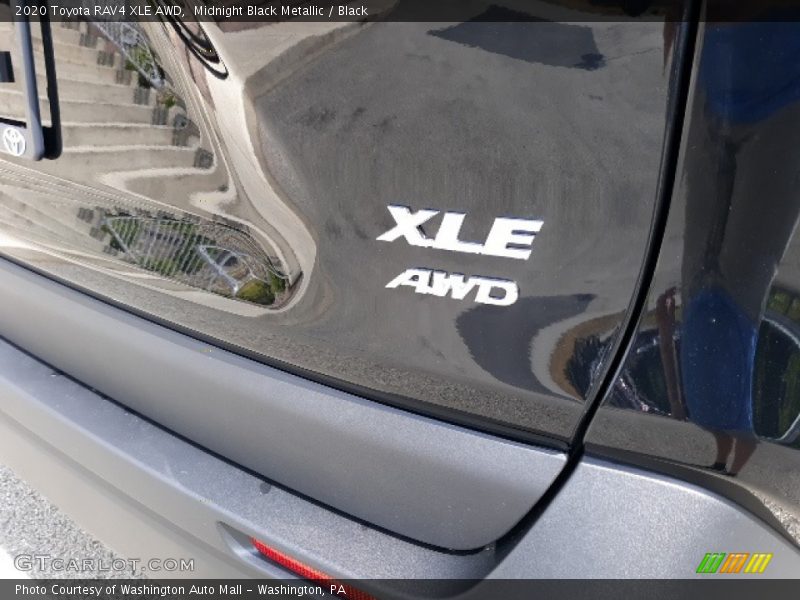 Midnight Black Metallic / Black 2020 Toyota RAV4 XLE AWD