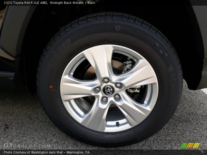 Midnight Black Metallic / Black 2020 Toyota RAV4 XLE AWD