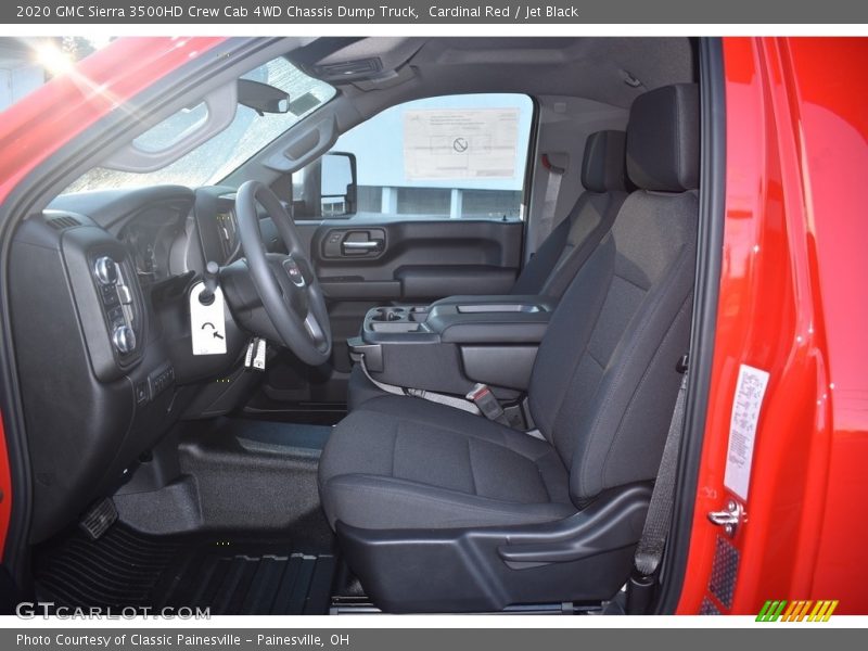  2020 Sierra 3500HD Crew Cab 4WD Chassis Dump Truck Jet Black Interior