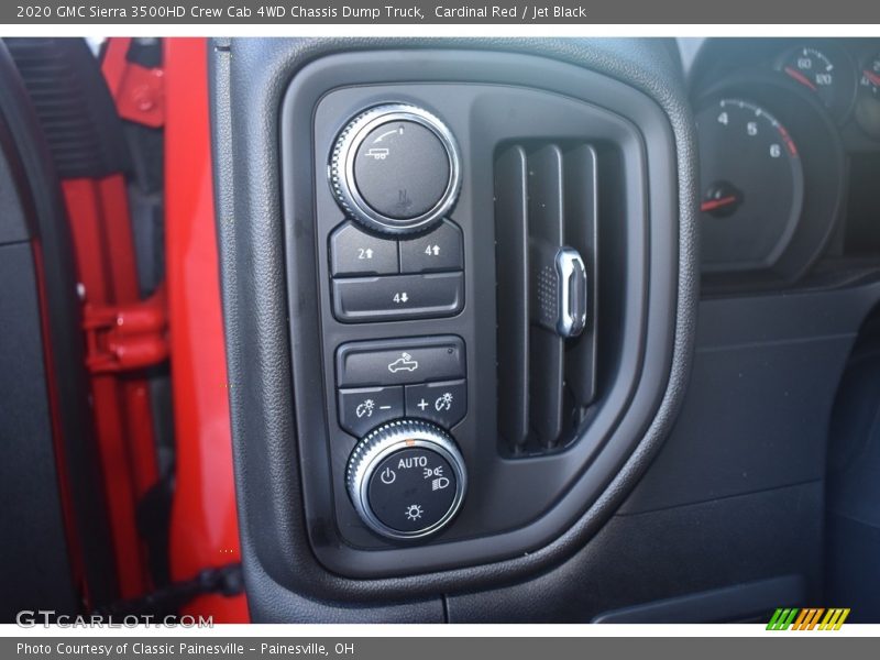 Controls of 2020 Sierra 3500HD Crew Cab 4WD Chassis Dump Truck