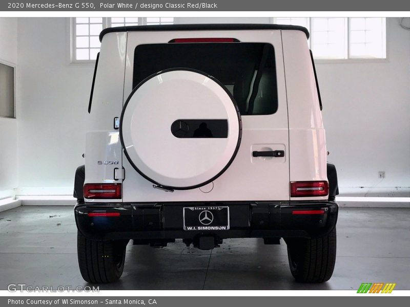 Polar White / designo Classic Red/Black 2020 Mercedes-Benz G 550