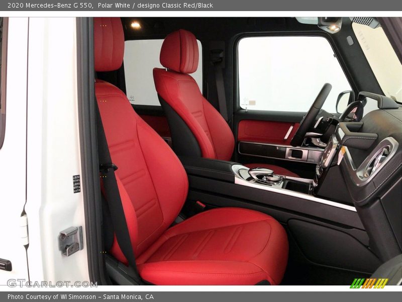 Front Seat of 2020 G 550