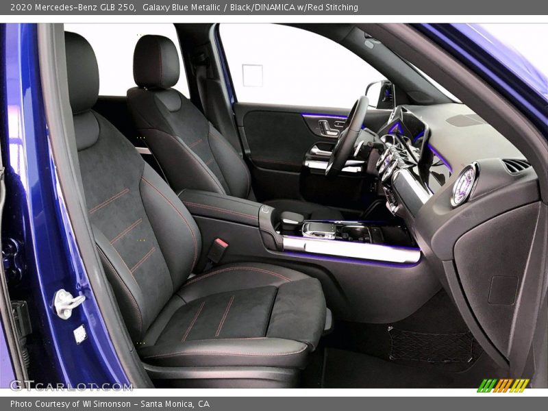 Galaxy Blue Metallic / Black/DINAMICA w/Red Stitching 2020 Mercedes-Benz GLB 250