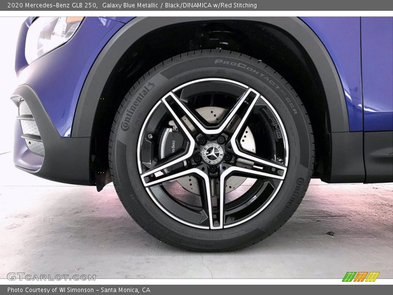 Galaxy Blue Metallic / Black/DINAMICA w/Red Stitching 2020 Mercedes-Benz GLB 250