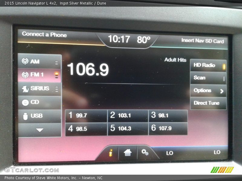 Audio System of 2015 Navigator L 4x2