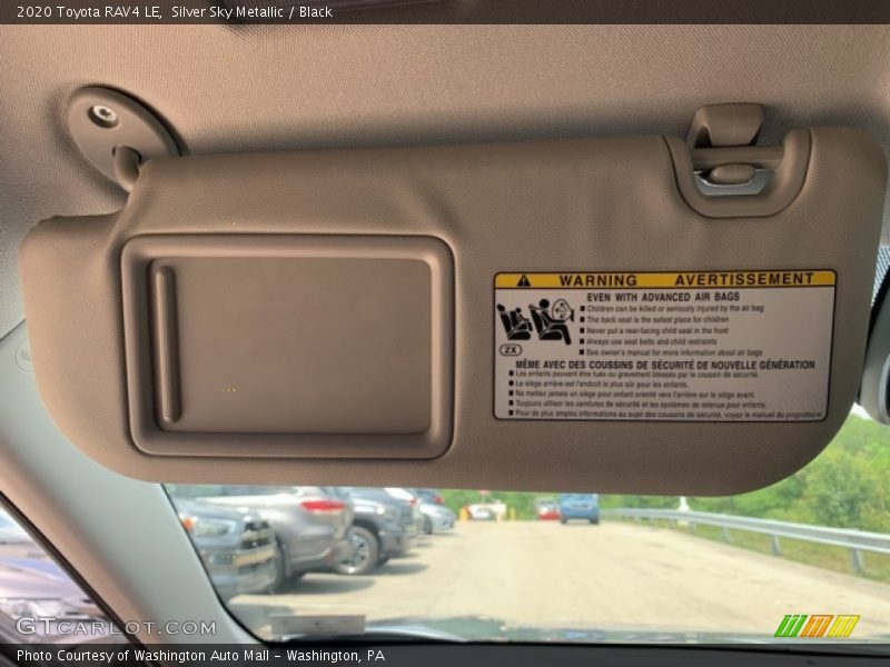Silver Sky Metallic / Black 2020 Toyota RAV4 LE