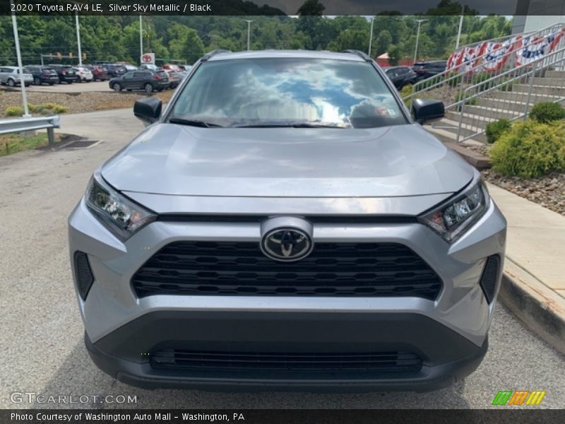 Silver Sky Metallic / Black 2020 Toyota RAV4 LE