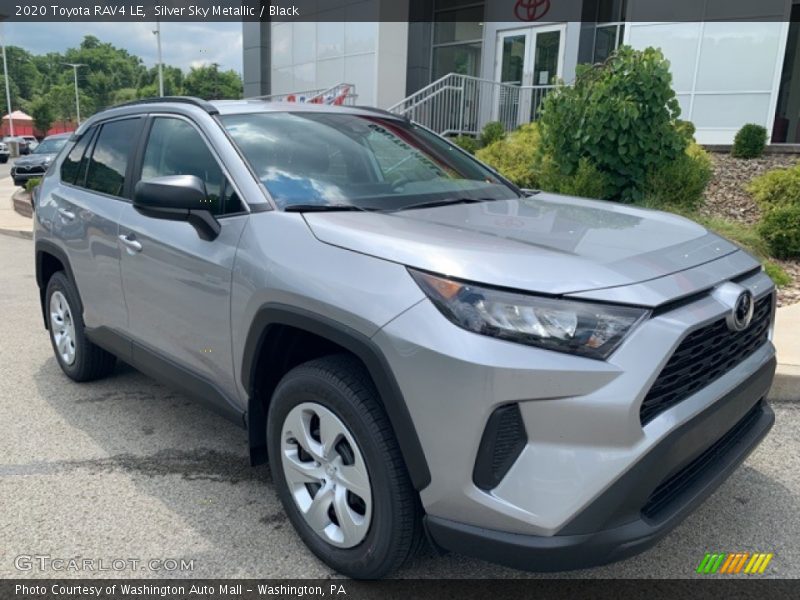 Silver Sky Metallic / Black 2020 Toyota RAV4 LE
