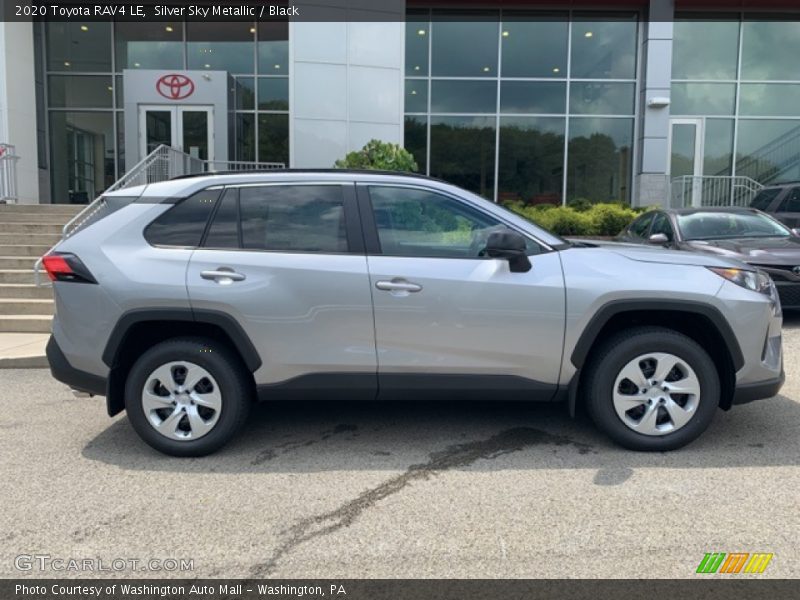 Silver Sky Metallic / Black 2020 Toyota RAV4 LE