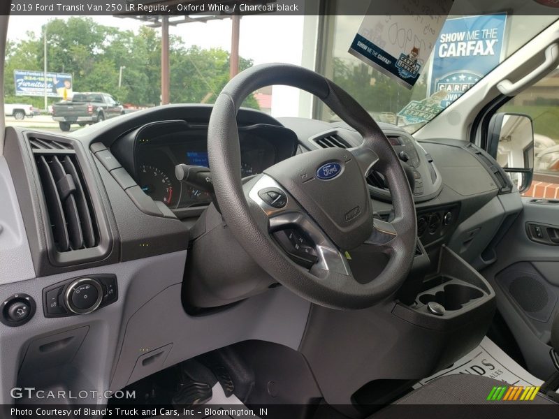 Oxford White / Charcoal black 2019 Ford Transit Van 250 LR Regular
