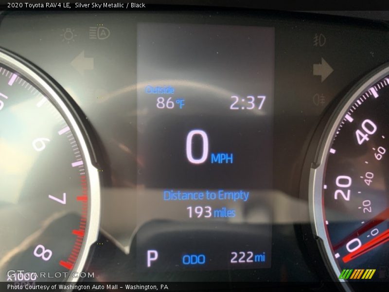 Silver Sky Metallic / Black 2020 Toyota RAV4 LE