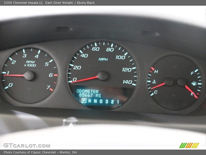 Dark Silver Metallic / Ebony Black 2006 Chevrolet Impala LS