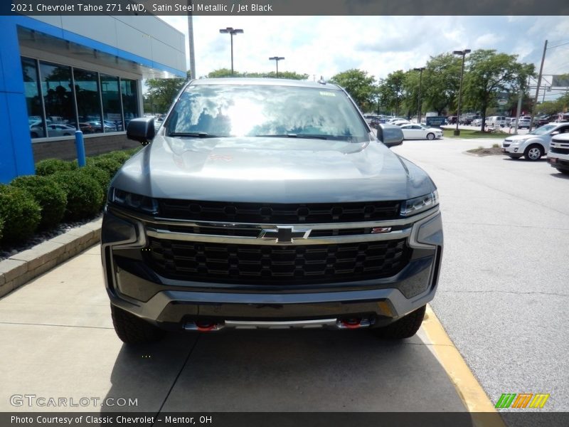 Satin Steel Metallic / Jet Black 2021 Chevrolet Tahoe Z71 4WD