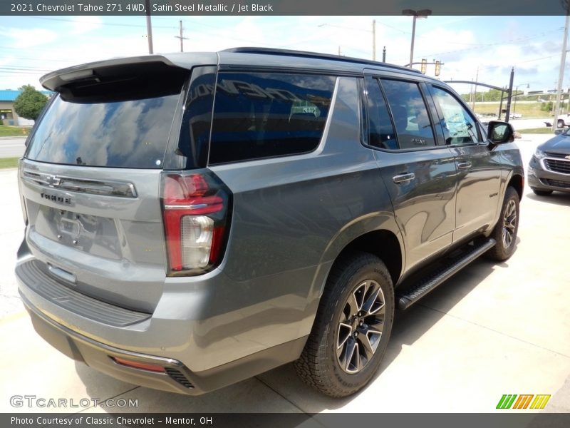Satin Steel Metallic / Jet Black 2021 Chevrolet Tahoe Z71 4WD