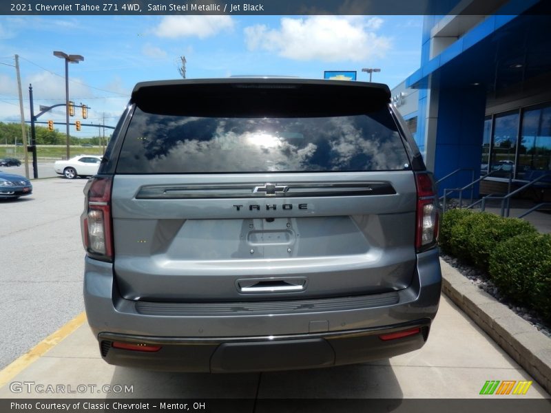 Satin Steel Metallic / Jet Black 2021 Chevrolet Tahoe Z71 4WD