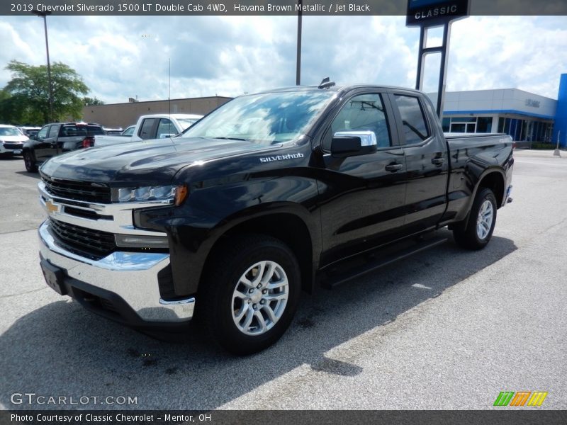 Havana Brown Metallic / Jet Black 2019 Chevrolet Silverado 1500 LT Double Cab 4WD