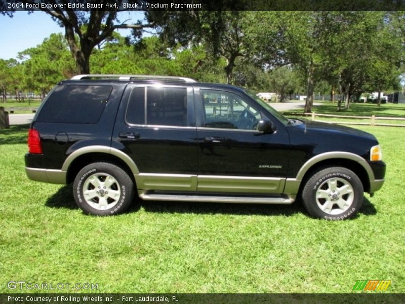 Black / Medium Parchment 2004 Ford Explorer Eddie Bauer 4x4