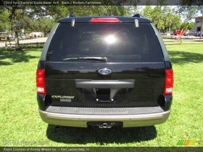 Black / Medium Parchment 2004 Ford Explorer Eddie Bauer 4x4