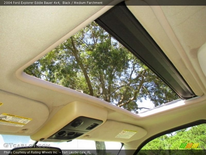 Black / Medium Parchment 2004 Ford Explorer Eddie Bauer 4x4