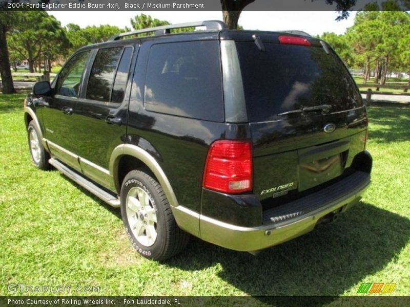 Black / Medium Parchment 2004 Ford Explorer Eddie Bauer 4x4