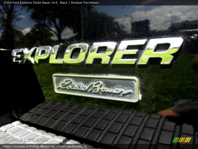 Black / Medium Parchment 2004 Ford Explorer Eddie Bauer 4x4