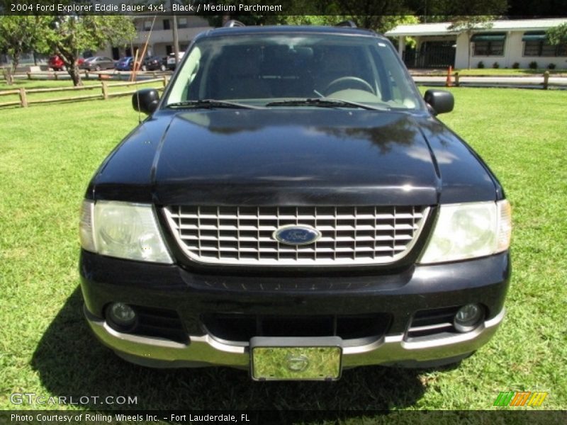 Black / Medium Parchment 2004 Ford Explorer Eddie Bauer 4x4