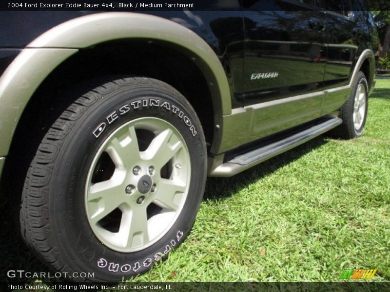 Black / Medium Parchment 2004 Ford Explorer Eddie Bauer 4x4