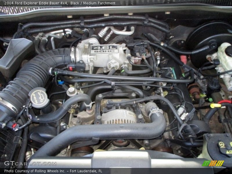Black / Medium Parchment 2004 Ford Explorer Eddie Bauer 4x4