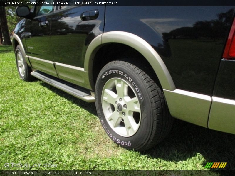 Black / Medium Parchment 2004 Ford Explorer Eddie Bauer 4x4