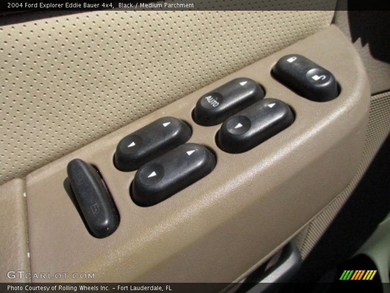 Black / Medium Parchment 2004 Ford Explorer Eddie Bauer 4x4