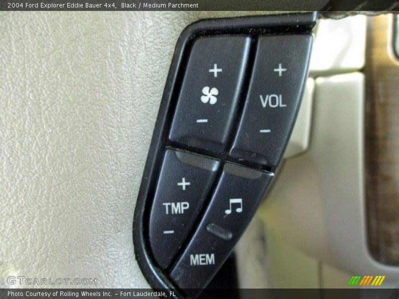 Black / Medium Parchment 2004 Ford Explorer Eddie Bauer 4x4