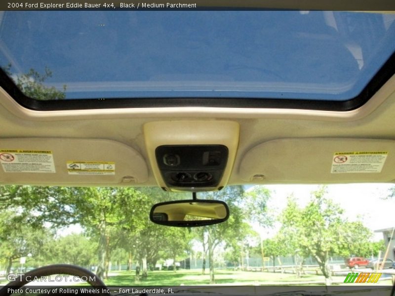 Black / Medium Parchment 2004 Ford Explorer Eddie Bauer 4x4