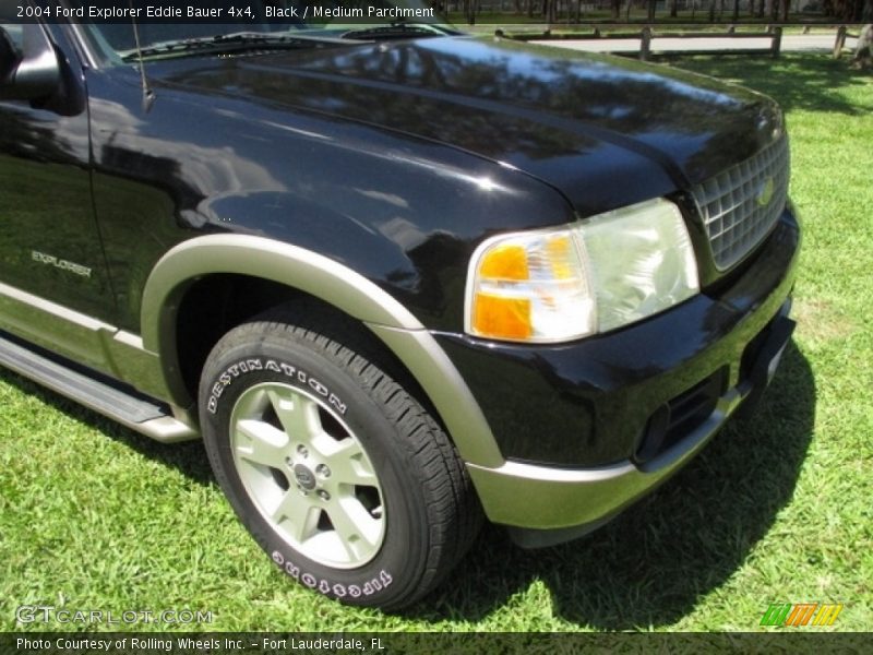 Black / Medium Parchment 2004 Ford Explorer Eddie Bauer 4x4