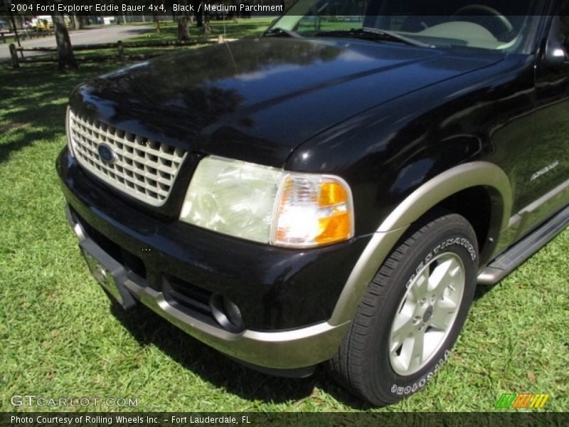 Black / Medium Parchment 2004 Ford Explorer Eddie Bauer 4x4