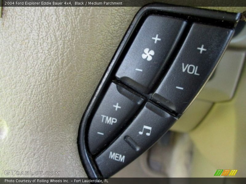 Black / Medium Parchment 2004 Ford Explorer Eddie Bauer 4x4