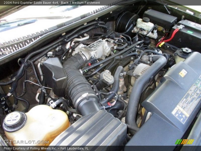 Black / Medium Parchment 2004 Ford Explorer Eddie Bauer 4x4