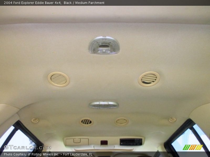 Black / Medium Parchment 2004 Ford Explorer Eddie Bauer 4x4