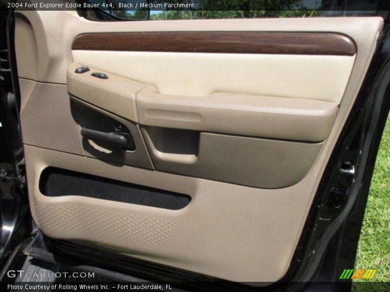 Black / Medium Parchment 2004 Ford Explorer Eddie Bauer 4x4
